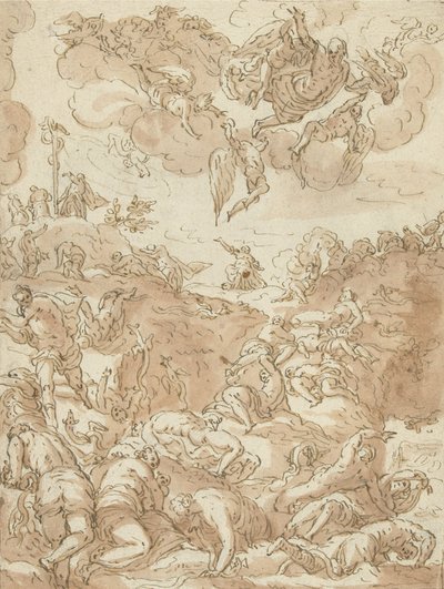 Die eherne Schlange, 1581 von Jacopo Robusti after Tintoretto